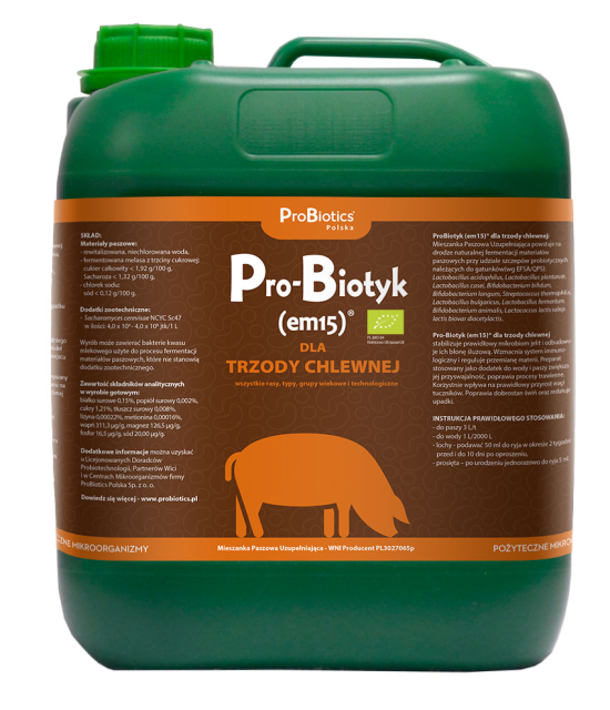 Pro-Biotyk (em15) dla trzody chlewnej - 5L Pro-Biotyk (em15) dla trzody chlewnej - 5L